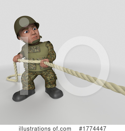 Royalty-Free (RF) Soldier Clipart Illustration by KJ Pargeter - Stock Sample #1774447
