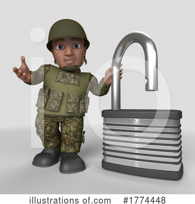 Royalty-Free (RF) Soldier Clipart Illustration by KJ Pargeter - Stock Sample #1774448