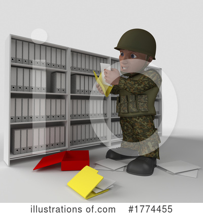 Royalty-Free (RF) Soldier Clipart Illustration by KJ Pargeter - Stock Sample #1774455