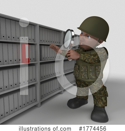 Royalty-Free (RF) Soldier Clipart Illustration by KJ Pargeter - Stock Sample #1774456