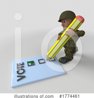 Royalty-Free (RF) Soldier Clipart Illustration by KJ Pargeter - Stock Sample #1774461