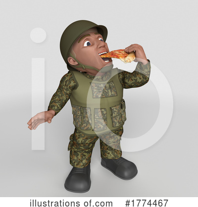 Royalty-Free (RF) Soldier Clipart Illustration by KJ Pargeter - Stock Sample #1774467