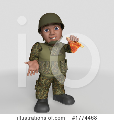 Royalty-Free (RF) Soldier Clipart Illustration by KJ Pargeter - Stock Sample #1774468