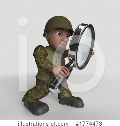 Royalty-Free (RF) Soldier Clipart Illustration by KJ Pargeter - Stock Sample #1774473