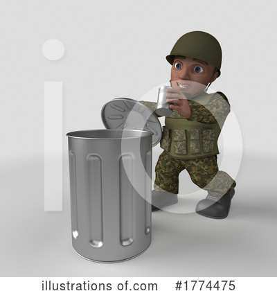 Royalty-Free (RF) Soldier Clipart Illustration by KJ Pargeter - Stock Sample #1774475