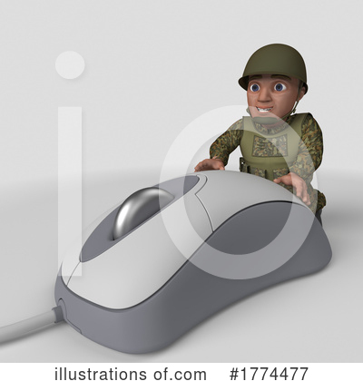 Royalty-Free (RF) Soldier Clipart Illustration by KJ Pargeter - Stock Sample #1774477