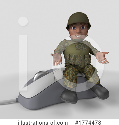 Royalty-Free (RF) Soldier Clipart Illustration by KJ Pargeter - Stock Sample #1774478