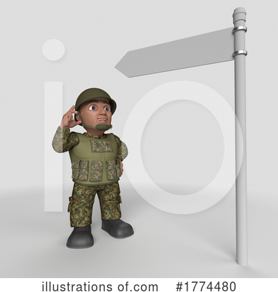 Royalty-Free (RF) Soldier Clipart Illustration by KJ Pargeter - Stock Sample #1774480