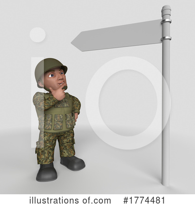 Royalty-Free (RF) Soldier Clipart Illustration by KJ Pargeter - Stock Sample #1774481