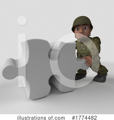 Royalty-Free (RF) Soldier Clipart Illustration by KJ Pargeter - Stock Sample #1774482