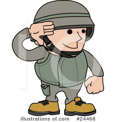 Royalty-Free (RF) Soldier Clipart Illustration by AtStockIllustration - Stock Sample #24468