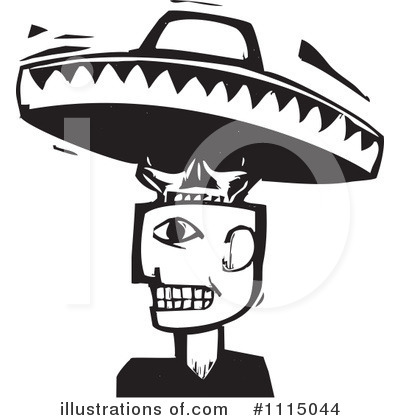 Royalty-Free (RF) Sombrero Clipart Illustration by xunantunich - Stock Sample #1115044