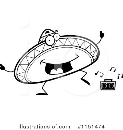 Sombrero Clipart #1151474 by Cory Thoman
