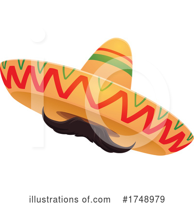 Royalty-Free (RF) Sombrero Clipart Illustration by Vector Tradition SM - Stock Sample #1748979