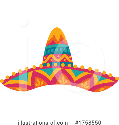Royalty-Free (RF) Sombrero Clipart Illustration by Vector Tradition SM - Stock Sample #1758550