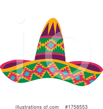 Royalty-Free (RF) Sombrero Clipart Illustration by Vector Tradition SM - Stock Sample #1758553