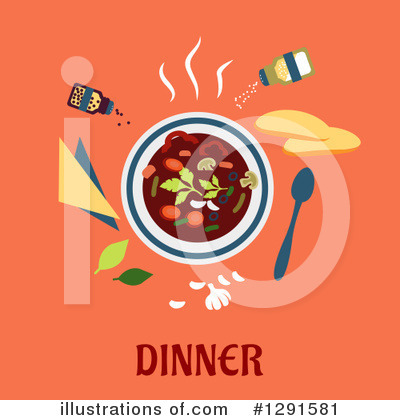 Royalty-Free (RF) Soup Clipart Illustration by Vector Tradition SM - Stock Sample #1291581