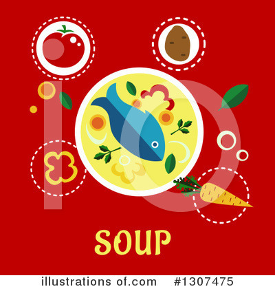 Royalty-Free (RF) Soup Clipart Illustration by Vector Tradition SM - Stock Sample #1307475