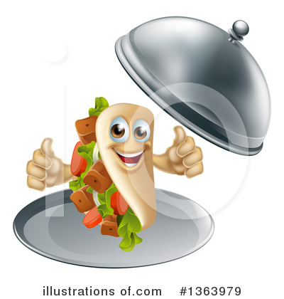 Kebab Clipart #1363979 by AtStockIllustration