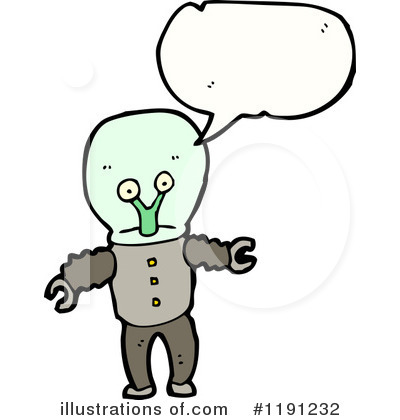 Royalty-Free (RF) Space Alien Clipart Illustration by lineartestpilot - Stock Sample #1191232