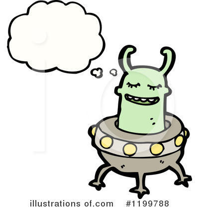 Royalty-Free (RF) Space Alien Clipart Illustration by lineartestpilot - Stock Sample #1199788