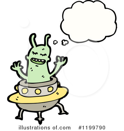 Royalty-Free (RF) Space Alien Clipart Illustration by lineartestpilot - Stock Sample #1199790