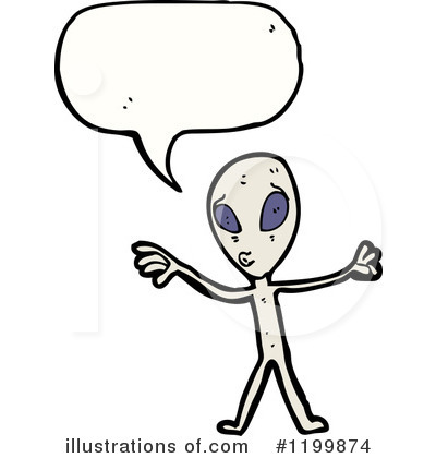Royalty-Free (RF) Space Alien Clipart Illustration by lineartestpilot - Stock Sample #1199874