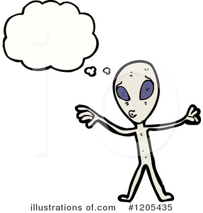 Royalty-Free (RF) Space Alien Clipart Illustration by lineartestpilot - Stock Sample #1205435