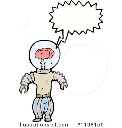 Royalty-Free (RF) Space Brain Clipart Illustration by lineartestpilot - Stock Sample #1198150