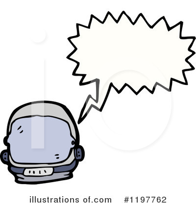 Royalty-Free (RF) Space Helmet Clipart Illustration by lineartestpilot - Stock Sample #1197762