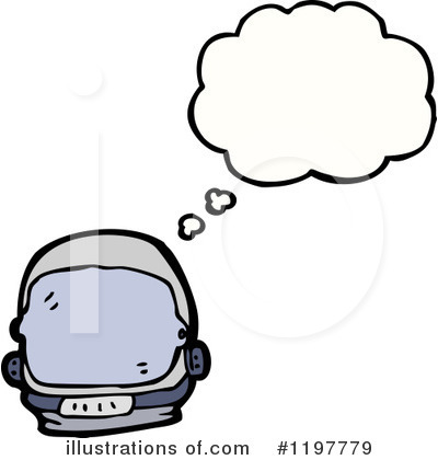 Royalty-Free (RF) Space Helmet Clipart Illustration by lineartestpilot - Stock Sample #1197779