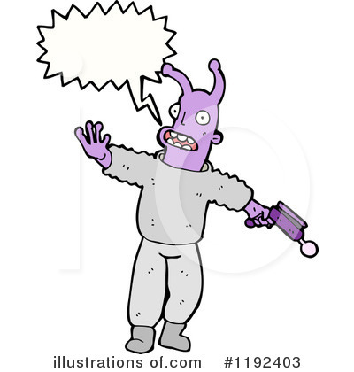 Royalty-Free (RF) Space Slien Clipart Illustration by lineartestpilot - Stock Sample #1192403