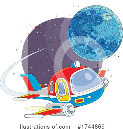Royalty-Free (RF) Spaceship Clipart Illustration by Alex Bannykh - Stock Sample #1744869