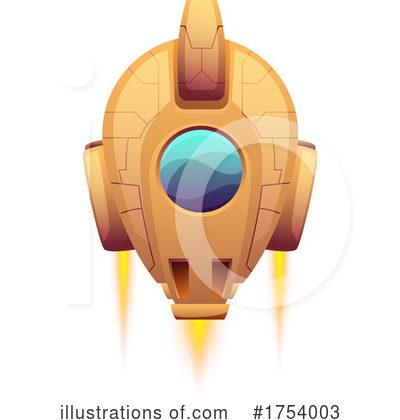 Royalty-Free (RF) Spaceship Clipart Illustration by Vector Tradition SM - Stock Sample #1754003