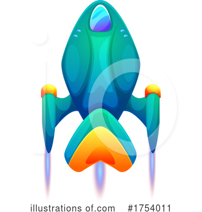 Royalty-Free (RF) Spaceship Clipart Illustration by Vector Tradition SM - Stock Sample #1754011