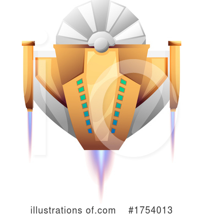 Royalty-Free (RF) Spaceship Clipart Illustration by Vector Tradition SM - Stock Sample #1754013