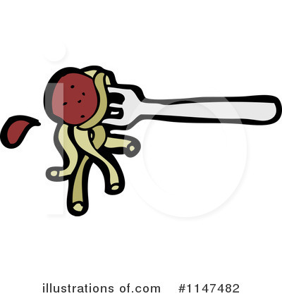 Royalty-Free (RF) Spaghetti Clipart Illustration by lineartestpilot - Stock Sample #1147482