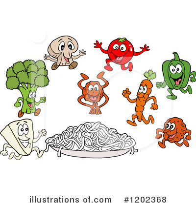 Royalty-Free (RF) Spaghetti Clipart Illustration by LaffToon - Stock Sample #1202368