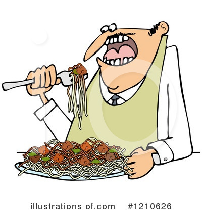 Royalty-Free (RF) Spaghetti Clipart Illustration by djart - Stock Sample #1210626