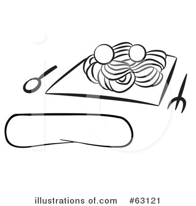 Royalty-Free (RF) Spaghetti Clipart Illustration by Leo Blanchette - Stock Sample #63121