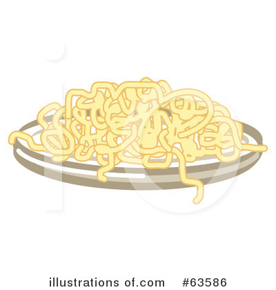 Royalty-Free (RF) Spaghetti Clipart Illustration by Andy Nortnik - Stock Sample #63586