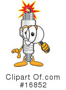 Spark Plug Character Clipart #16852 by Mascot Junction