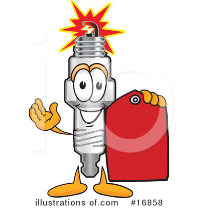 Spark Plug Character Clipart #16858 by Toons4Biz