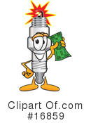 Spark Plug Character Clipart #16859 by Toons4Biz
