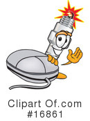 Spark Plug Character Clipart #16861 by Toons4Biz
