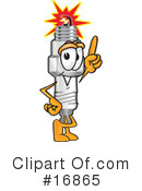 Spark Plug Character Clipart #16865 by Toons4Biz