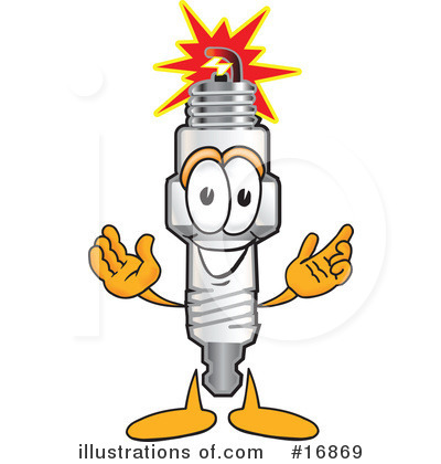 Spark Plug Character Clipart #16869 - Illustration by Toons4Biz