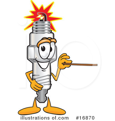 Spark Plug Character Clipart #16870 by Toons4Biz