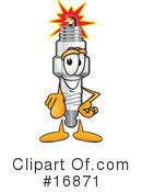Spark Plug Character Clipart #16871 by Toons4Biz