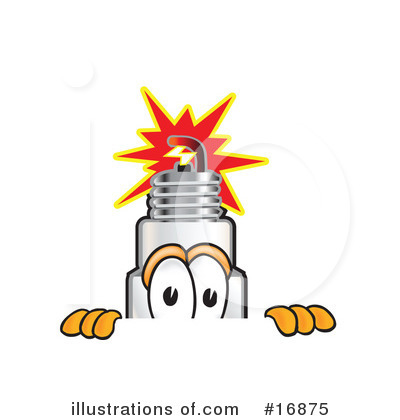 Spark Plug Character Clipart #16875 by Toons4Biz